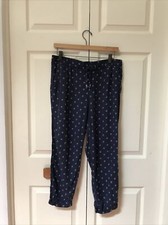 Old Navy, navy blue patterned joggers, size M