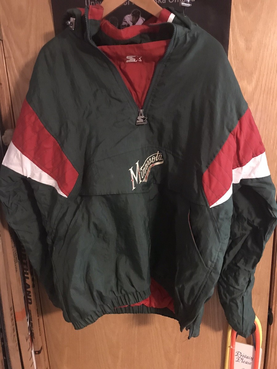 WULF SPORT Wales ナイロンジャケット 赤・緑 L 輸入 古着 NEW Vintage Minnesota Wild Starter Jacket NHL Hockey | eBay