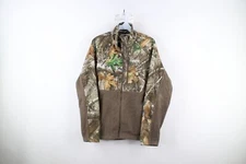 Streetwear Mens Size Small Faded Realtree Camouflage Fleece Full Zip Jacket