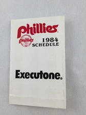 1984 Philadelphia Phillies Baseball Pocket Schedule - Executone