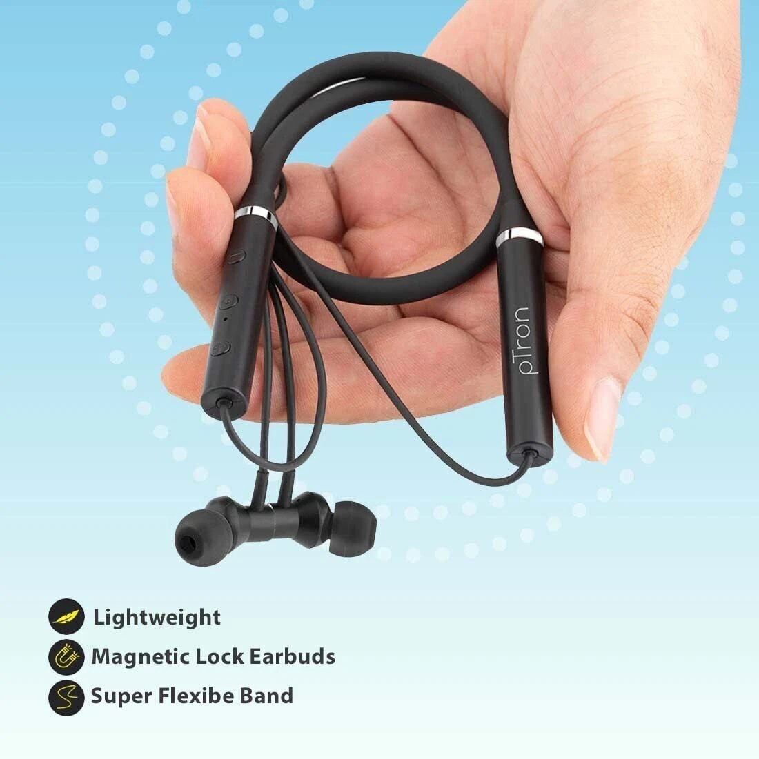 pTron Tangentbeat in Ear Bluetooth 5.0 Wireless Headphones with