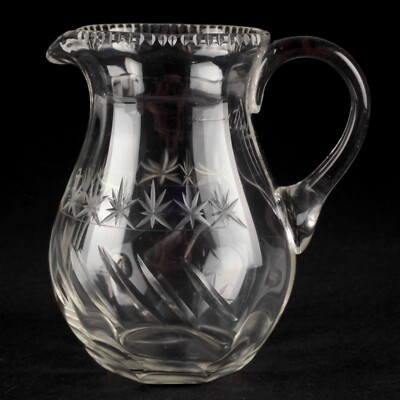 1/4 l Kännchen Kanne Glaskanne 10,7 cm Kristall Glas geschliffen Treviris alt