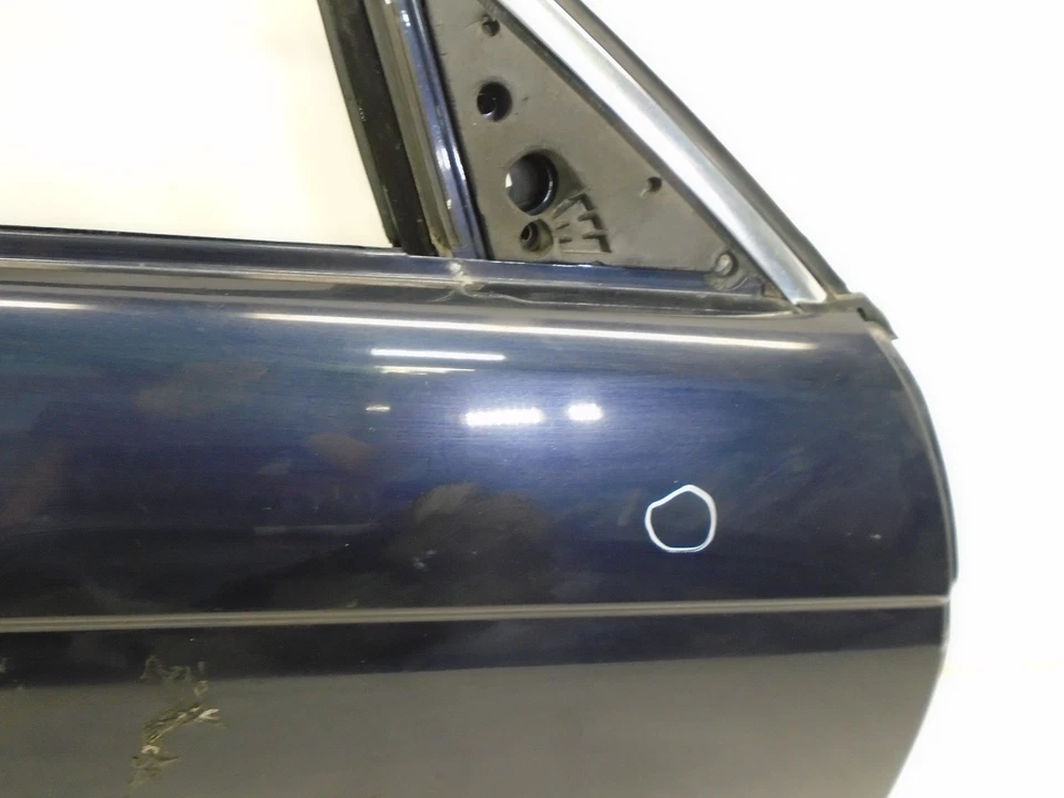 1997-2003 BMW 540i Front Right Passenger Side Door Shell Dark Blue OEM DK805481 - Image 4 of 4