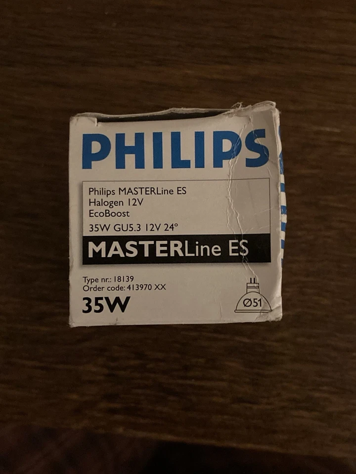 Philips MASTERLine ES MR16 35W GU5.3 12V Halogen Spot Bulbs Pack of 5 New - Image 4 of 4