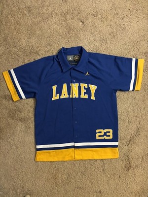 Michael Jordan Nike Laney HS Bucs Stitched Warmup Jacket TAG Jumpman L