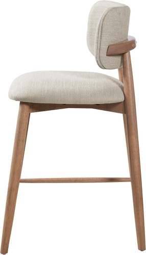Mundo Counter Height Bar Stools Set of 2 Fabric Upholstered Counter Stools & - Picture 10 of 12