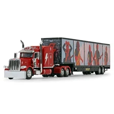 DCP 1/64 Peterbilt 389 Sleeper w/ Kentucky Moving Trailer, AC/DC PWR/UP 69-1063