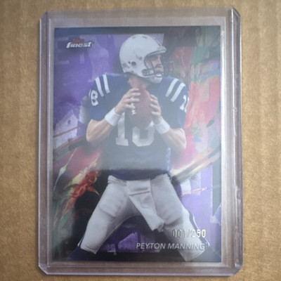Topps Finest 2024 Peyton Manning Colts Purple Refractor 001/250 First on Print