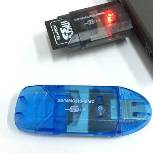 New Portable Smoke SDHC SD MMC Memory Card Reader to USB 2.0 Adapter Hot Sale - Afbeelding 2 van 10