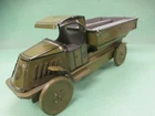 Vintage J Chein & Co. Tin Litho US Army Troop Truck Mack WW1 -  NM