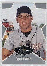 2003 Just Minors Just Stars Silver Brian Miller #36 Auto 0q3