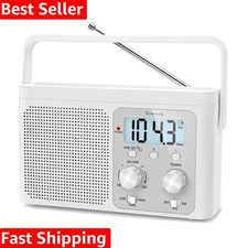 Compact AM FM Shortwave Radio with Strong Reception - Perfect for Seniors  Kids