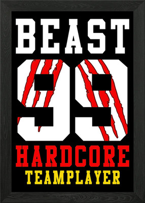 Beast 99 Hardcore Team Pla gerahmtes Wandbild Poster Leinwanddruck Bild