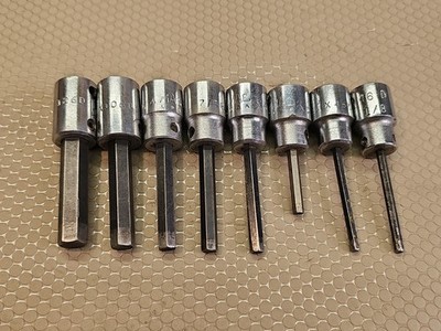 Mac Tools 3/8'' Drive 8pc Mixed Hex Allen Long Driver Socket Set USA   