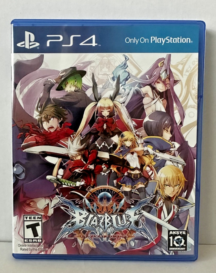 BlazBlue Central Fiction Sony PlayStation 4 PS4 Fighting Game Free Ship