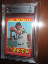 1971 Topps Joe Namath # 250 Beckett Graded 4
