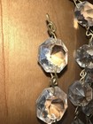 59 Ind. Clear Glass Crystal 6 Sets Prism Garland Strands Chandelier Part Brass — photo 3