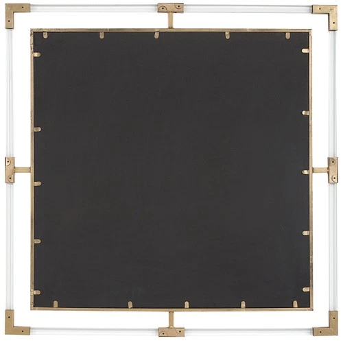 Uttermost 09714 Balkan 40" W x 40" H Square Framed Bathroom - Gold - Picture 3 of 5