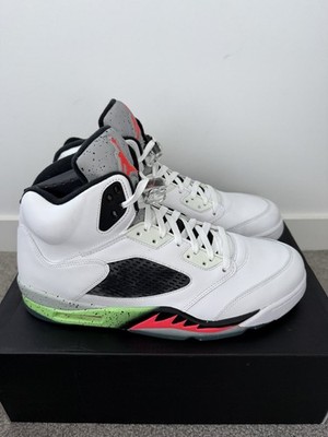 Nike Air Jordan 5 Retro Pro Star Wht Infrared Green Black Size US 12 136027-115