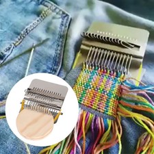 Loom Darning Machine: Small Frame Wood Weaving Knitting Tool for
