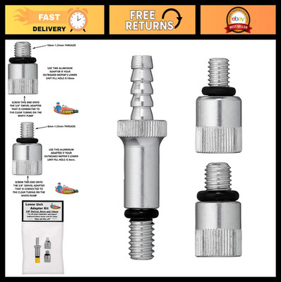 Lower Unit Adapters fit Most Major Brands Outboard Motor(3/8 inch Swivel/10mm/8m