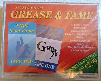 Rare Music From Grease & Fame Double Cassette Tape Pack Sealed Lifetime Europe - Image 1 of 4