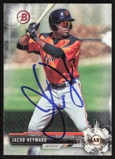 2017 Bowman Draft Jacob Heyward Auto San Francisco Giants #BD-22 Card Signed