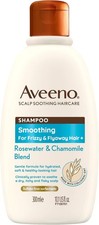 Image of Aveeno Scalp Soothing Haircare Smoothing Shampoo, Rosewater & Chamomile Blend