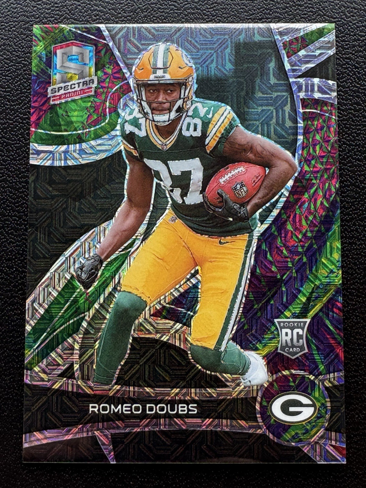 2022 Panini Spectra Romeo Doubs Meta Prizm Rookie RC 174 #’d out of /25 !!!
