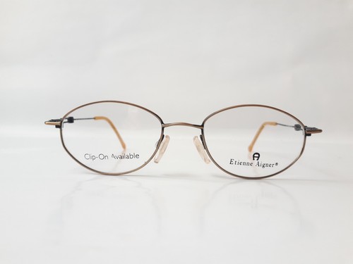 Etienne Aigner Gafas bronce negro metal ovalado hombres mujeres vintage... - Imagen 1 de 11