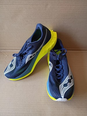 Saucony Endorphin Pro 4 Mens Sz 10.5 Running Shoes Navy Neon 