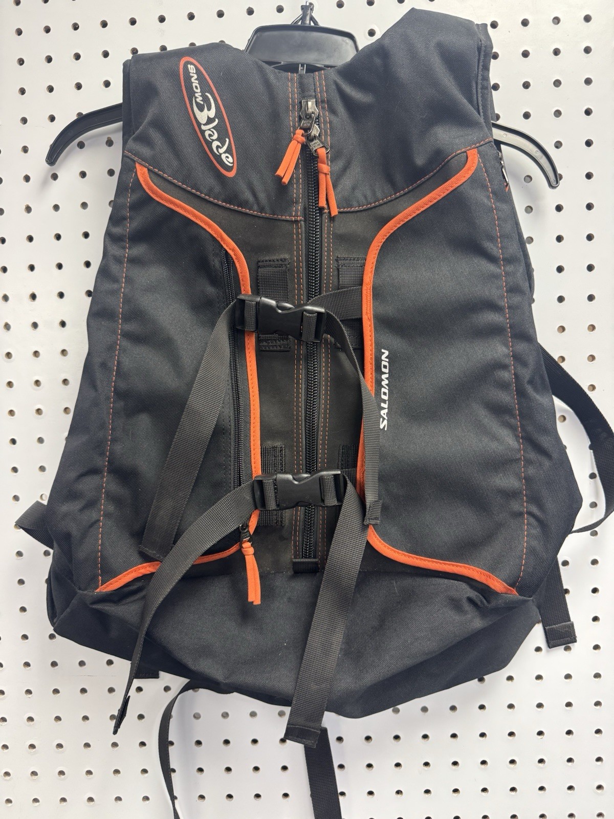 Zaino da sci Salomon Snowblade nero arancione