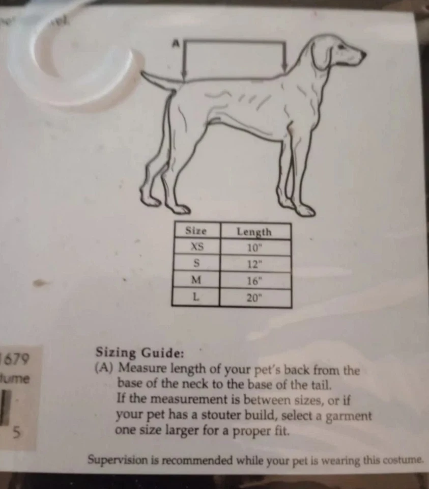 Disfraz Zack & Zoey Hada Princesa Perro Mascota M Mediana Varita Mágica y Corona Incluida Foto 3 de 3