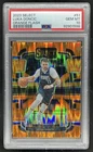 2023-24 Panini Select Luka Doncic Orange Flash Prizm Concourse #51 PSA 10