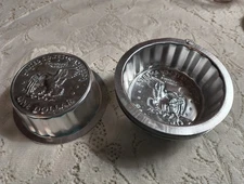 Vintage Aluminum Coin Jello Mold Set Of 4 United States Of America 1 Dollar 