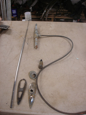 1961 1962 Impala Convertible Right Rear Radio Antenna Assembly Bubble Top GM OEM