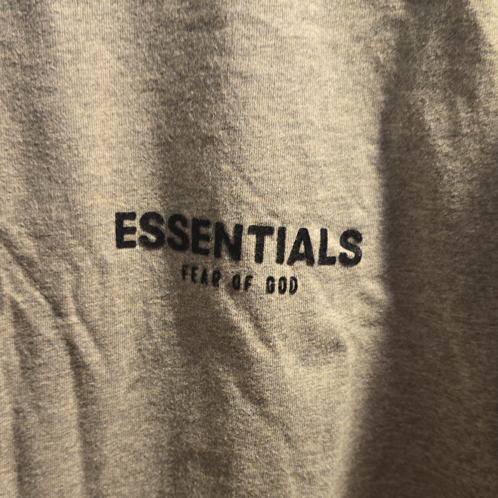 Essentials Fear of God Men's Gray Cotton Logo Short Sleeve T-Shirt Size S thumbnail 4
