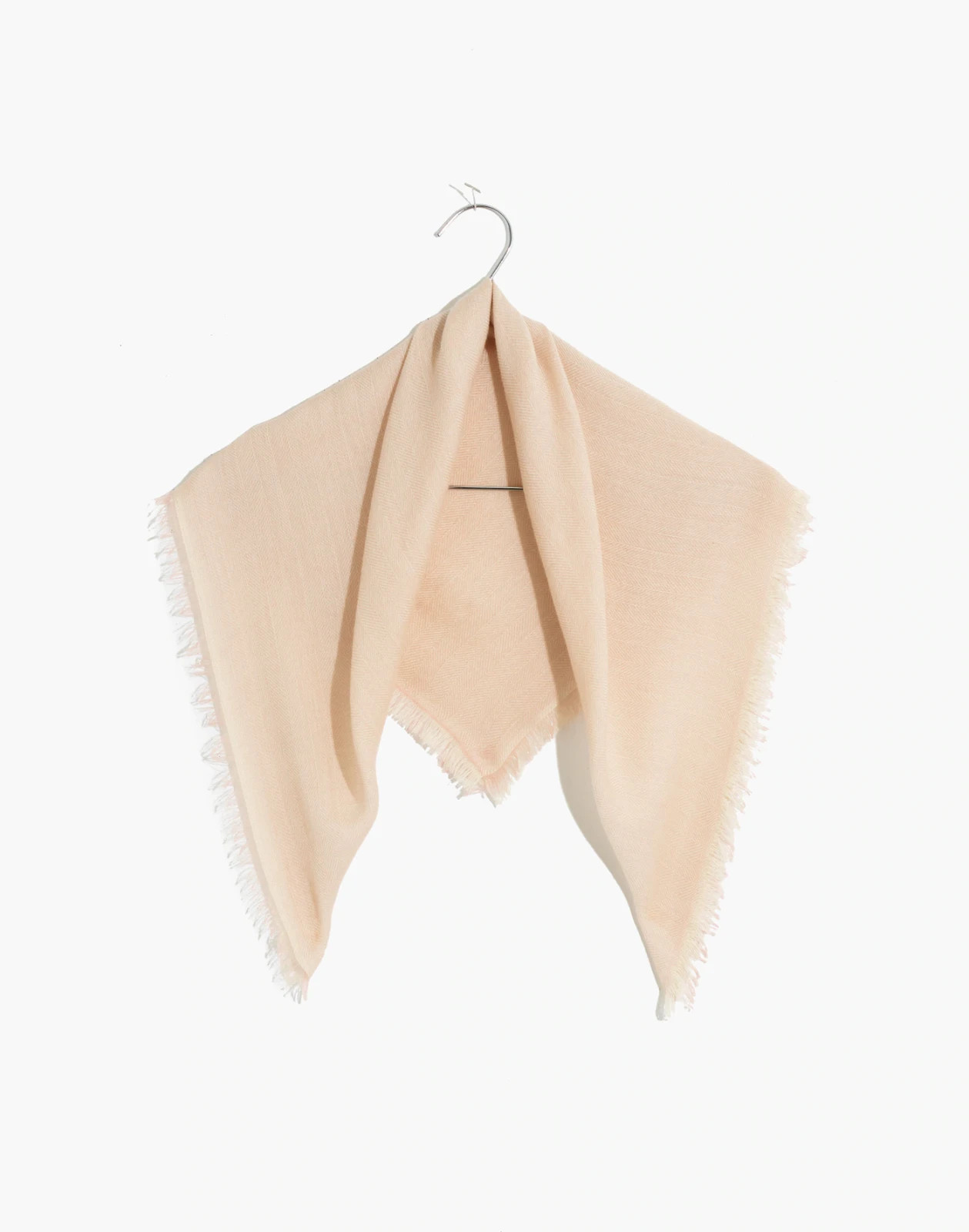 Madewell Bandana Scarf Cashmere in dusty blush square scarf NWT