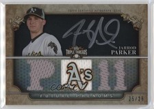 2013 Triple Threads Future Phenoms Black Silver Ink 25/25 Jarrod Parker Auto 9hx