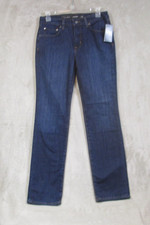  115 NWT Womens Lauren Ralph Lauren Mid Rise Straight Leg Super Stretch Jeans 6