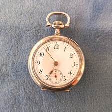 ANTICO OROLOGIO DA TASCA  IN ARGENTO MASSICCIO FINE 800 FUNZIONANTE