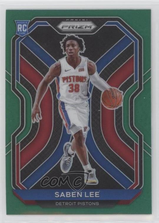 2020-21 Panini Prizm Green Prizm Saben Lee #261 Rookie RC 09z3