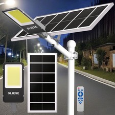 3000W Solar Straßenlaterne Fernbedienung Außenleuchte Strahler Straßenlaterne DE