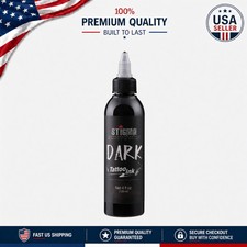 Tattoo Ink 4oz Dark Black Standard Pigment - Safe, Sterilized, Artist Tested