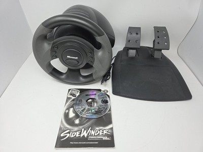 Microsoft SideWinder - Precision Racing Steering Wheel With Pedals Needs Power**