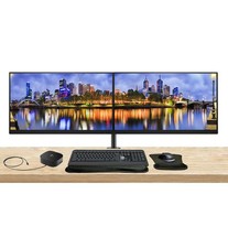 HP Series 5 Pro 24-inch 524pu FHD 1080p LCD Monitor, 2-Pack, MK540, DisplayPort