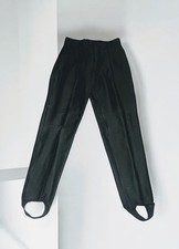 STEFANO High Rise Black STIRRUP Dress Pants Slacks Juniors Size 5 VINTAGE NWT