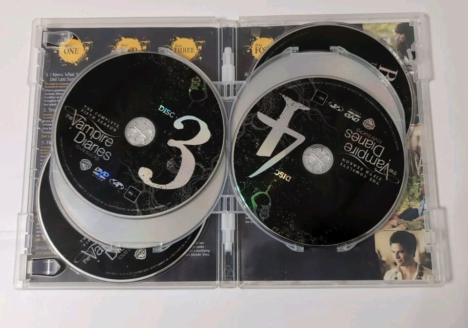 The Vampire Diaries: Season 5 - Limited Edition (DVD, 6-Disc Set, 2014) - Image 3 of 4