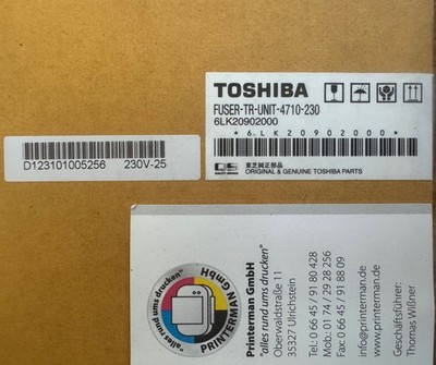 6LK20902000 TOSHIBA TR UNIT 4710  E-studio 477s 527s Fuser 220V NEU
