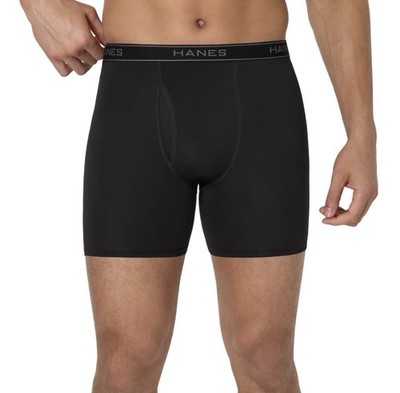 New Hanes Men's Performance Stretch 3 Pack Boxer Briefs Underwear